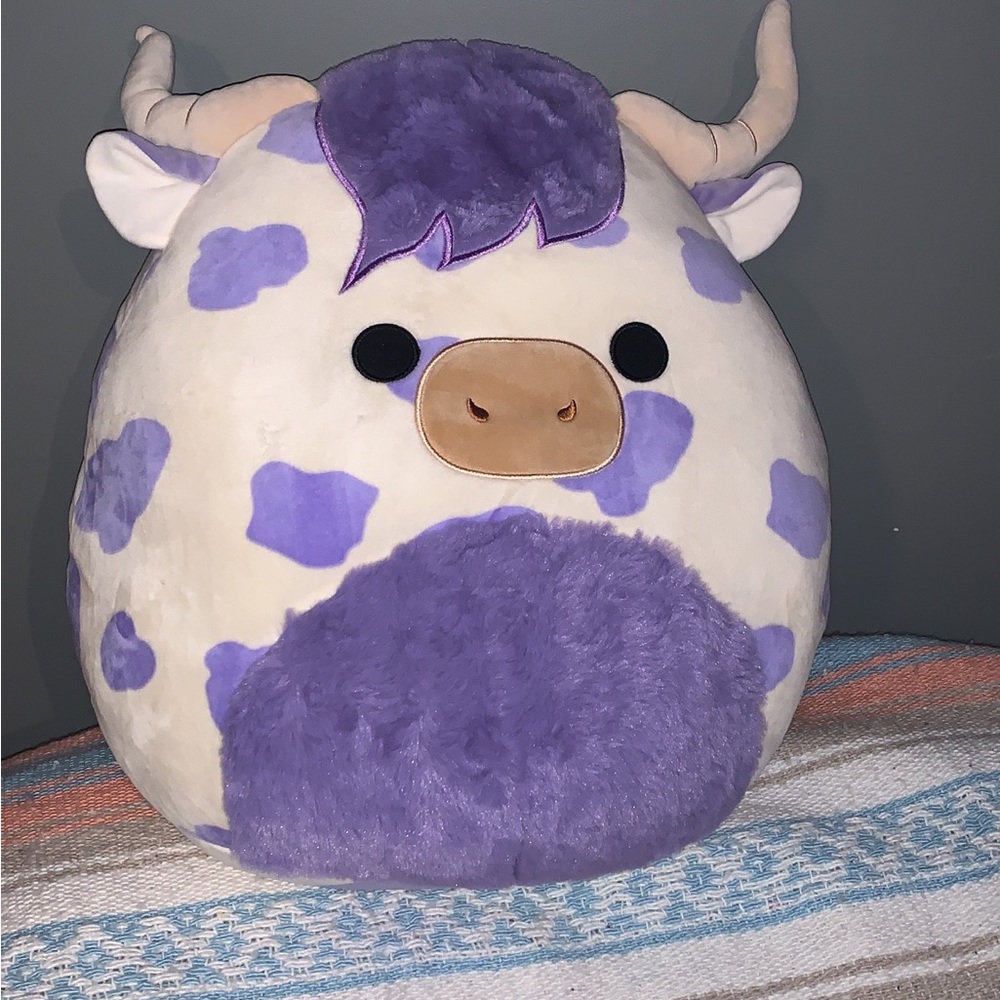 Purple squishmallow cow